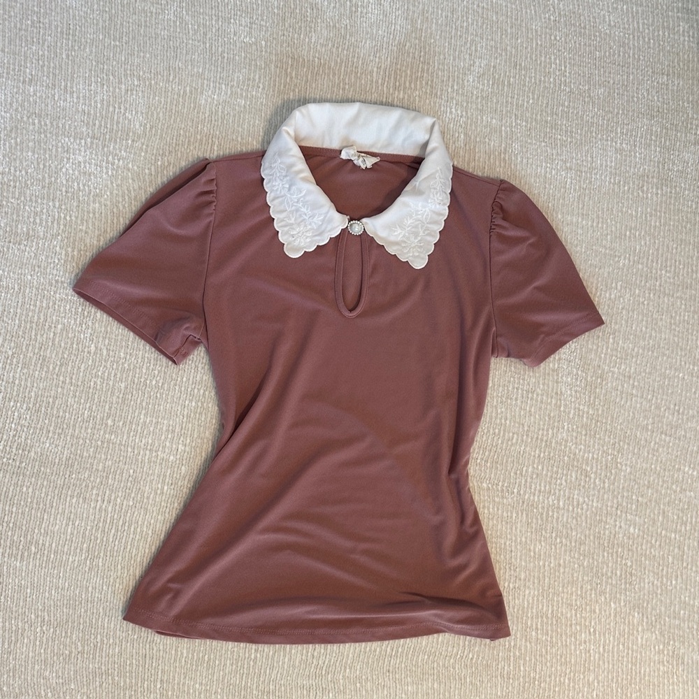flower & feather blouse